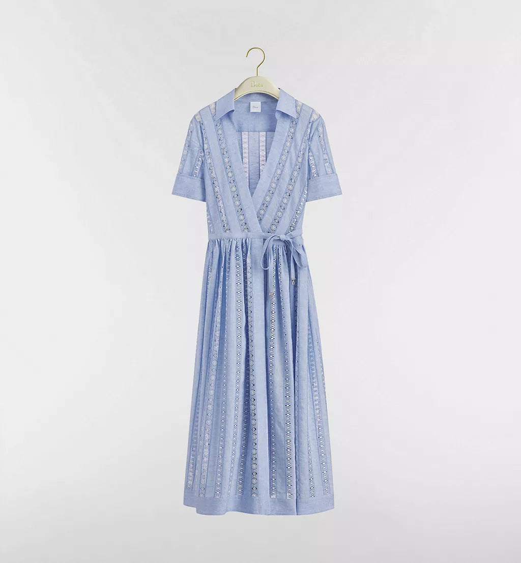 Robe Portefeuille Manches Courtes