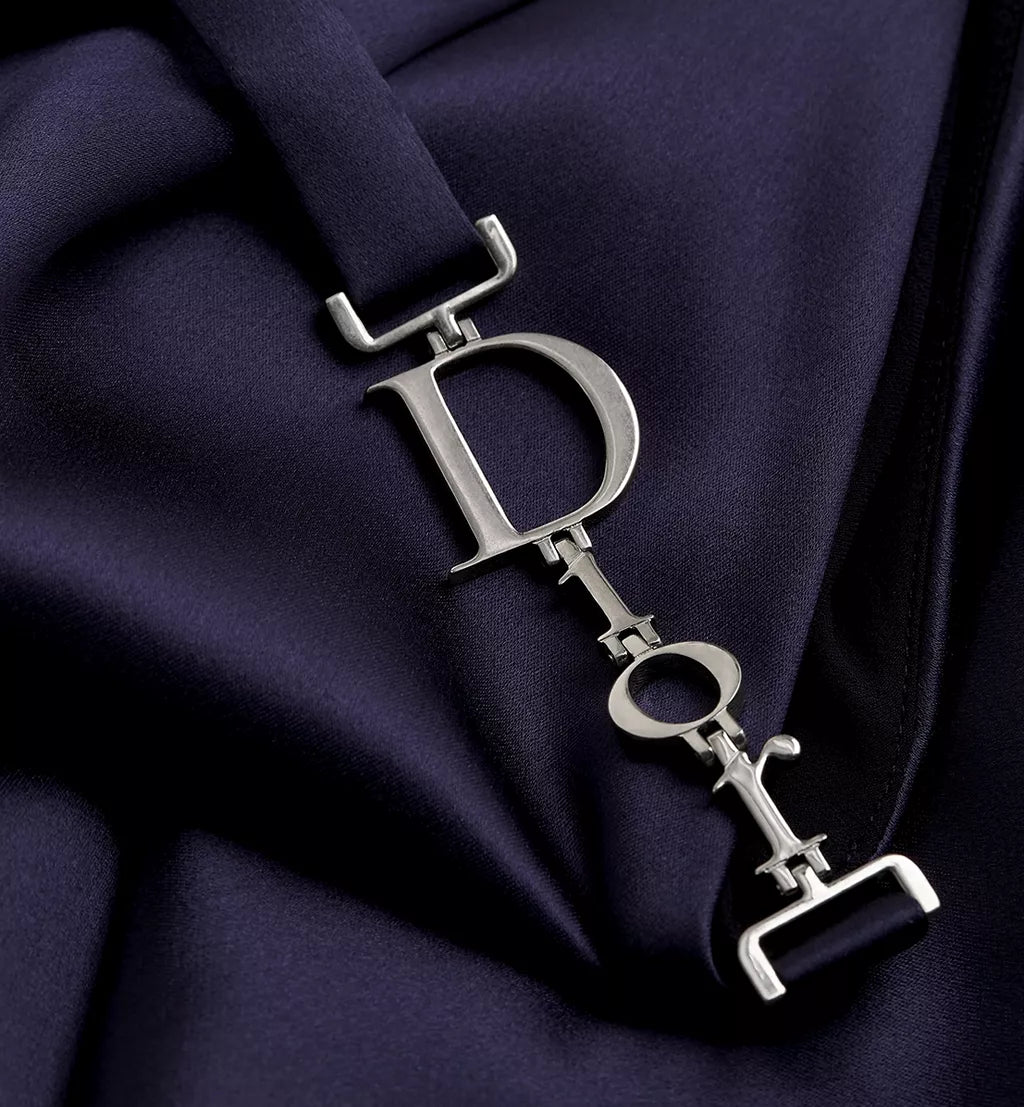 Robe Asymétrique Une Épaule en Satin